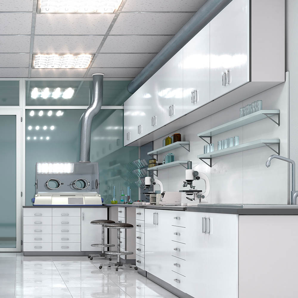 realizzazione arredi camera bianca