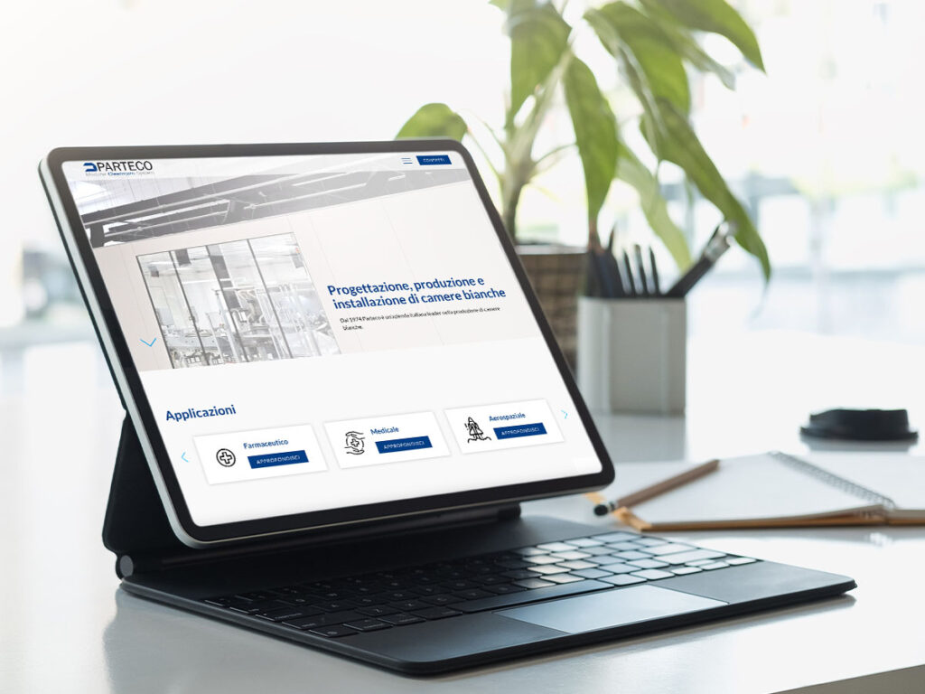 nuovo sito web parteco